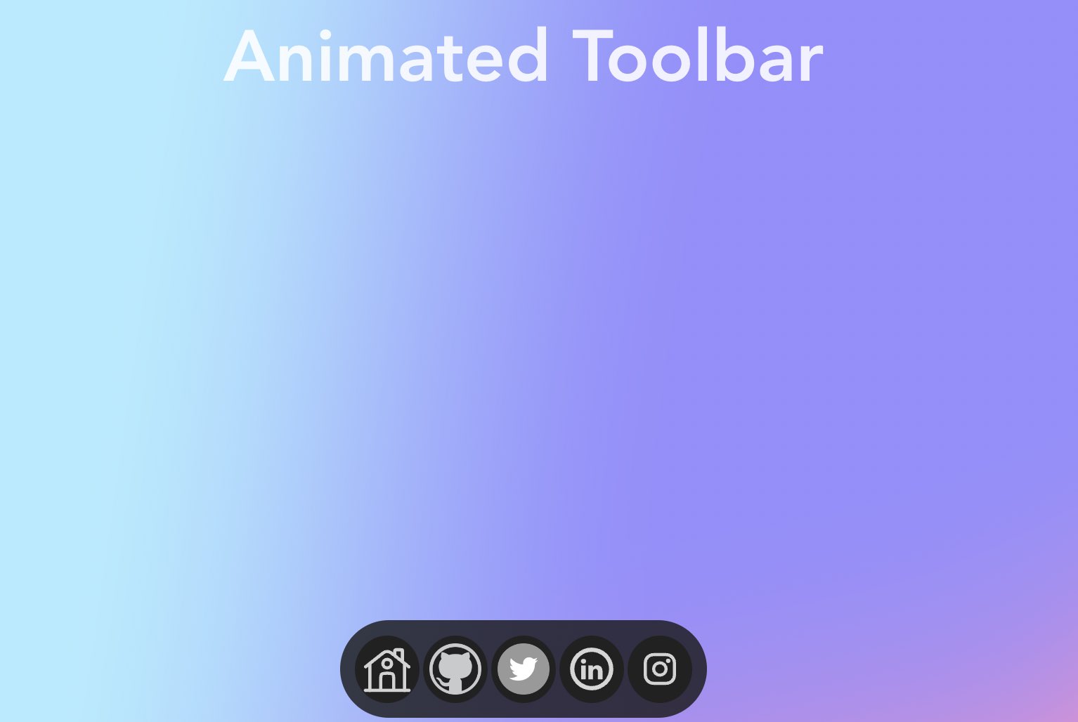 Animated toolbar with React Hooks